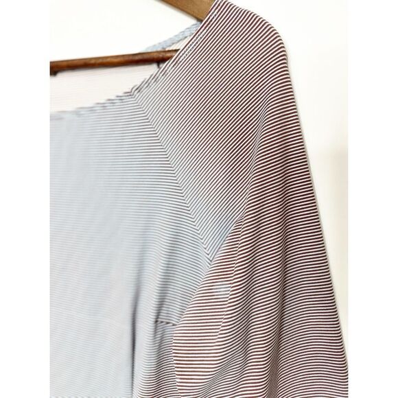 J. McLaughlin Striped 3/4 Sleeve Jersey Knit Dress Size Medium - Picture 6 of 9